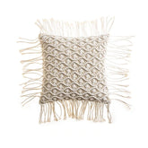 Taie d'oreiller Boho en macramé
